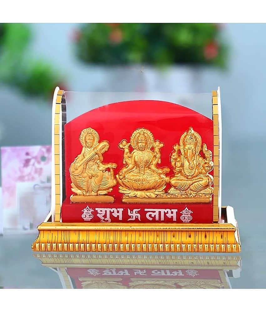 Awesome Craft Crystal Laxmi Ganesh Idol ( 7 cm )
