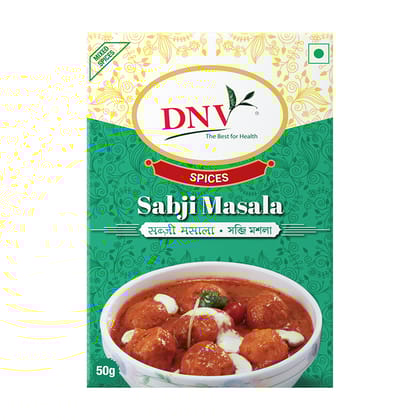 DNV Foods Sabji Masala Box, 50 gm