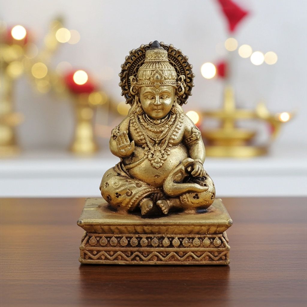 Brass Kuber Ji Idol for Wealth & Business Growth, Height : 2.5 Inch (BSMAS1748 D)