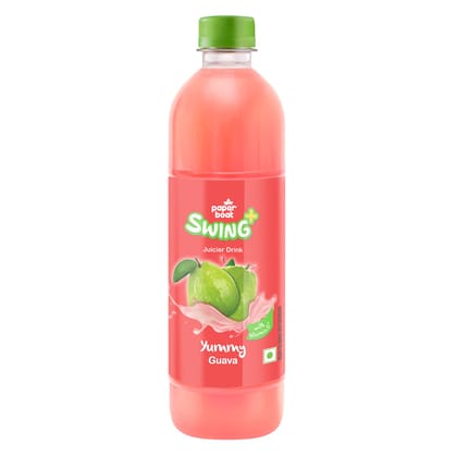 Paper Boat Swing Yummy Guava Juice, Enriched with Vitamin D, No Gmos, 1.2 ltr