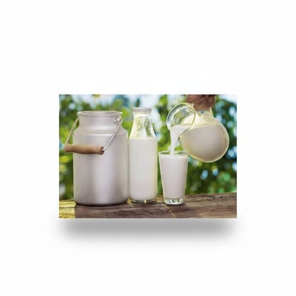 Farm Fresh Cow Milk - 10 kg - One container of milk