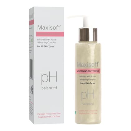 Maxisoft Whitening Face Wash, pH Balanced, Revives & Repairs For Ultra-Rich Whitening Glow, 100 ml - Pack of 3