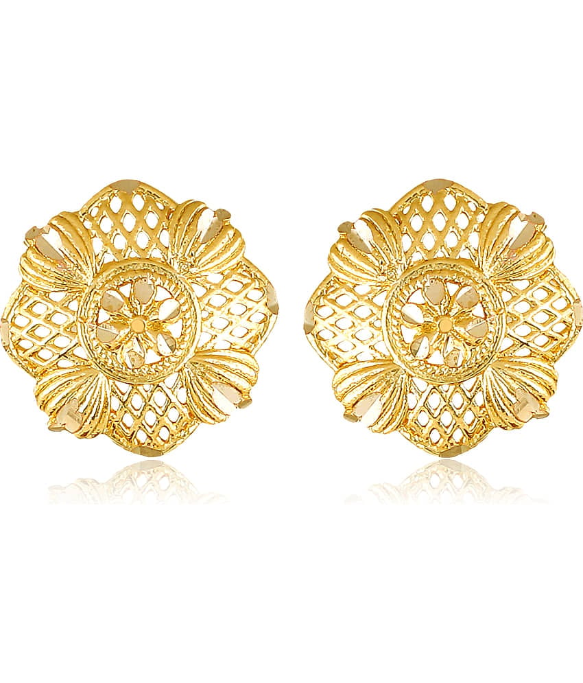 Vighnaharta Voguish Alloy Fancy Women's bollywood Screw back alloy Gold Plated Stud Earring for Women and Girls -VFJ1463ERG