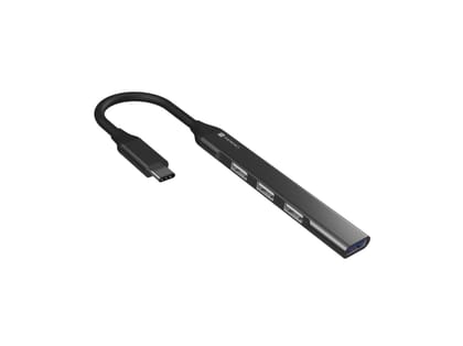 Portronics Mport 31C USB C Hub Dock (4-in-1), Type C Multiport Adapter with 1 x USB 3.0 & 3 x USB 2.0 Ports, up to 5 Gbps High Speed Data Transfer for Laptop, MacBook, PC Portronics Mport 31C USB C Hub Dock (4-in-1), Type C Multiport Adapter with 1 x USB 3.0 & 3 x USB 2.0 Ports, up to 5 Gbps High Speed Data Transfer for Laptop, MacBook, PC