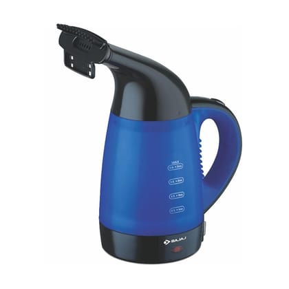 BAJAJ GS 1 600-WATTS GARMENT STEAMER CUM KETTLE Black and Blue