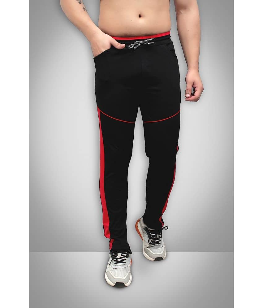 Forbro - Black Lycra Men's Sports Trackpants ( Pack of 1 )