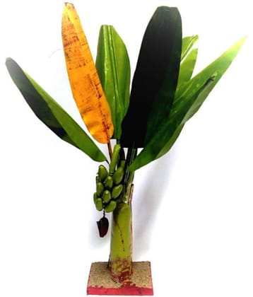 simonart and printing - Green Aloe Artificial Tree ( Pack of 1 )