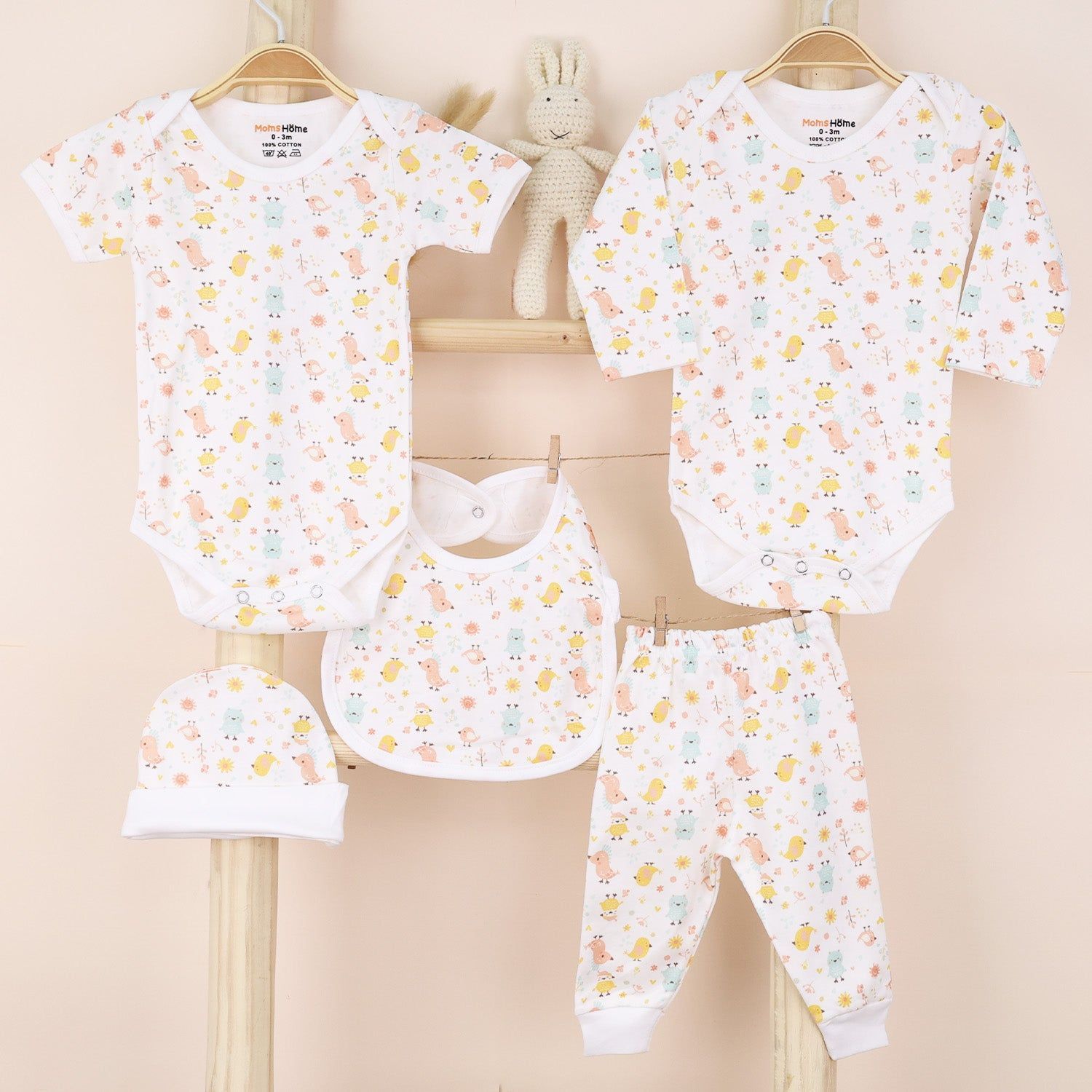 Baby Essential Gift Set | Baby Clothing Gift Combo | Pack of 5 | Tweet