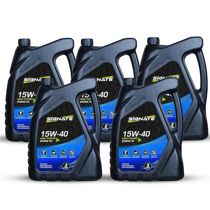 Signate 15W40 Synthetic Technology Supreme Duty Car and Truck Diesel Engine Oil (3L, Pack of 5)