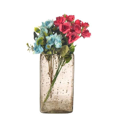 OONA SI GLASS ROSA SQUARE BOTTLE OONA SI GLASS ROSA SQUARE BOTTLE
