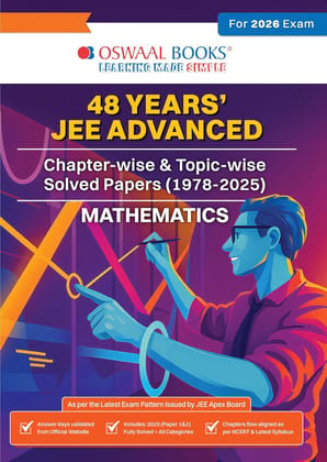 Oswaal JEE Advanced 48 Years Chapter wise and Topic wise Solved Paper, Mathmatics (For Exam 2026) Paper back Oswaal JEE Advanced 48 Years Chapter wise and Topic wise Solved Paper, Mathmatics (For Exam 2026) Paper back