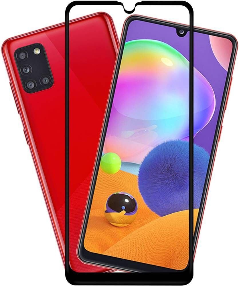 PLUGTECH Advanced Tempered Glass With Anti-Explosion 9H Hardness Edge-To-Edge Coverage Screen Guard for SAMSUNG A32