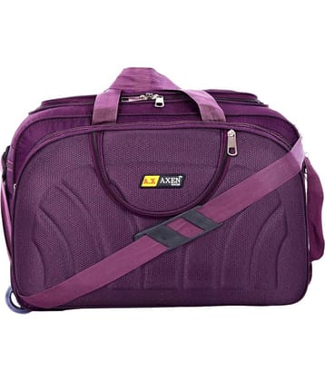 AXEN BAGS - Brown Polyester Duffle Trolley