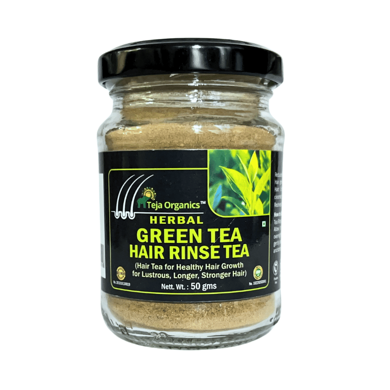 Green Tea Hair Rinse 50g | Herbal Hair Care | Hair Rinse Tea for Healthy Hair Growth | Lustrous, Longer, Stronger Hair  | Scalp Detox & Hair Strengthening | Reduces Hair Fall, Control | Adds Shine | No Chemicals