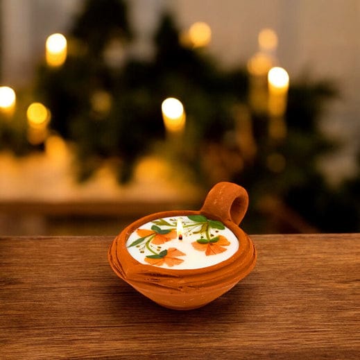 Decorative Scented Aladin Diya - Rose