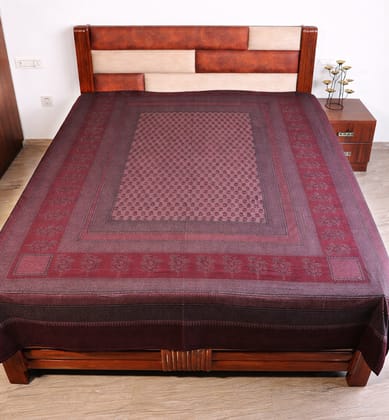 Hand Block Printed Bagh Cotton Double Bed Sheet