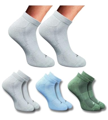 3_Pair Set Unisex Casual Cotton Printed Low Cut Socks (Multicolor)
