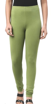 RATHNA APPARELS Churidar Ethnic wear Leggings (Green,Solid ) (S - Size)