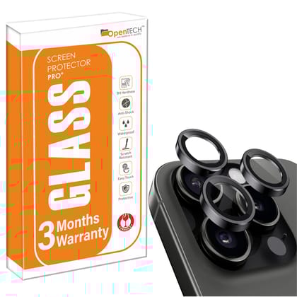 OpenTech® Premium Camera Lens Protector Tempered Glass Compatible For iPhone 14 Pro / 14 Pro Max with Individual Camera Lens Ring Protector (Black) OpenTech® Premium Camera Lens Protector Tempered Glass Compatible For iPhone 14 Pro / 14 Pro Max with Indi