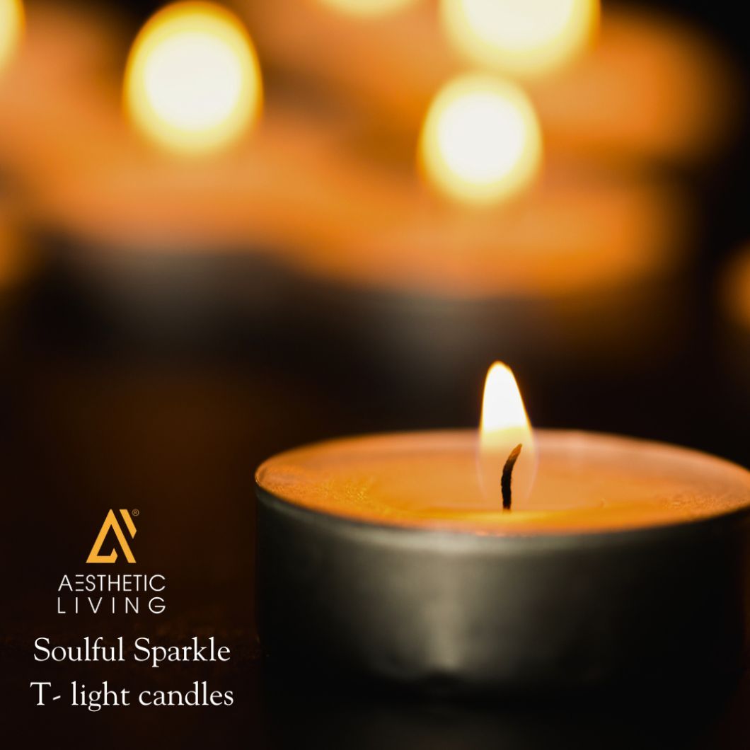 Soulful Sparkle T- Light Candles( Pack of 50)- 350G