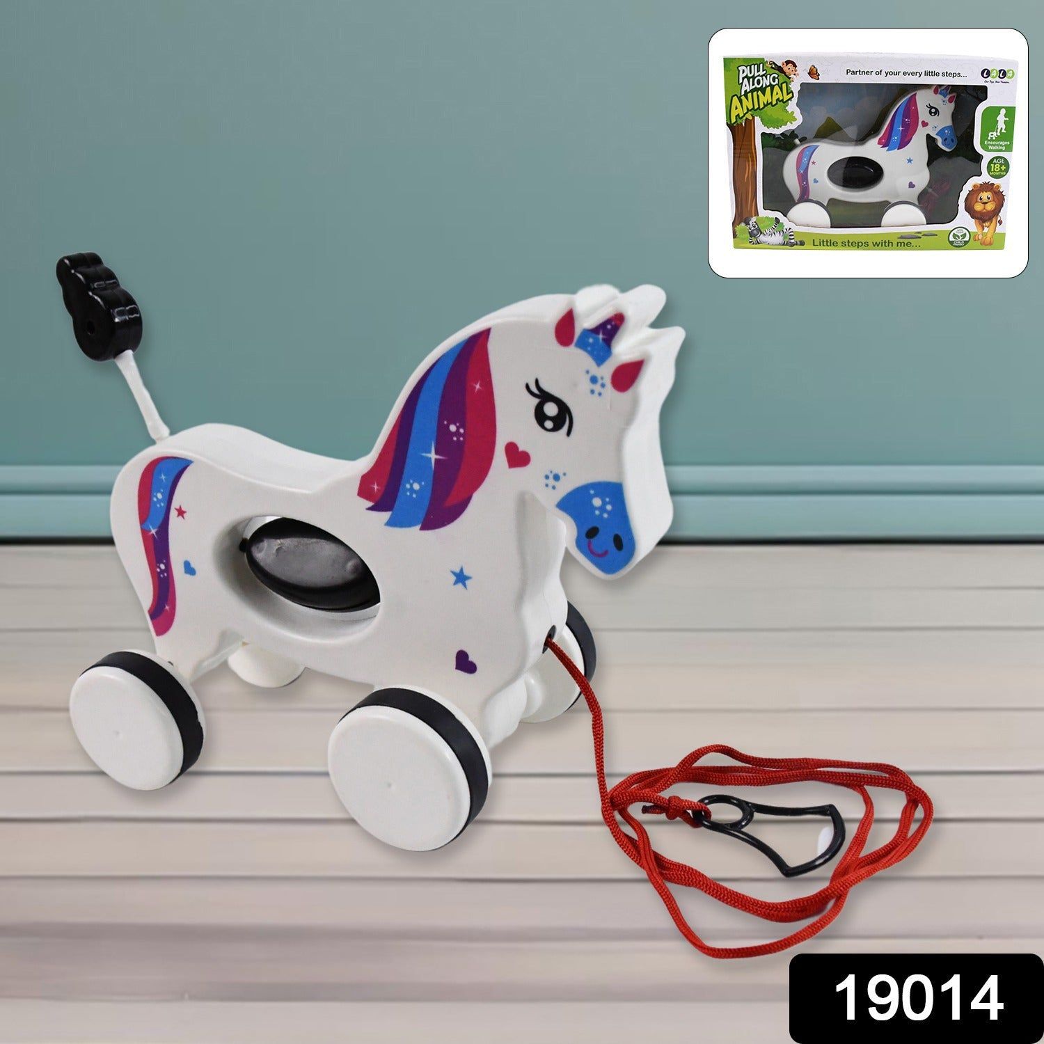 Pull Along Toy Unicorn | Pull String Toys for Babies