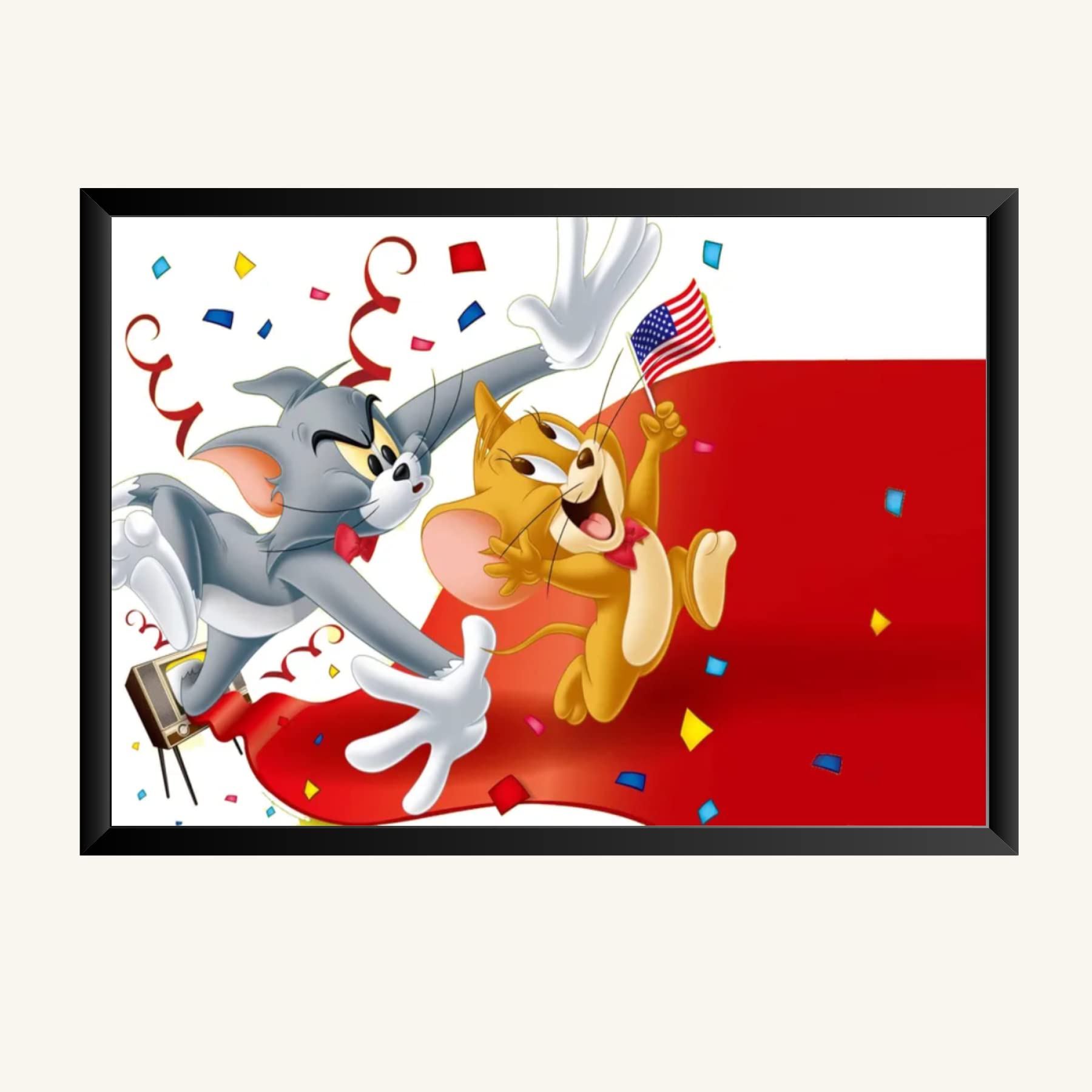 NOKKES Tom And Jerry Photo Frame Wall Poster 8X12 In Printed Poster Photo Paper 300Gsm Photo Frame For Wall Decoration _20