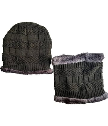 Whyme Fashion Green Knitted Fur Combo