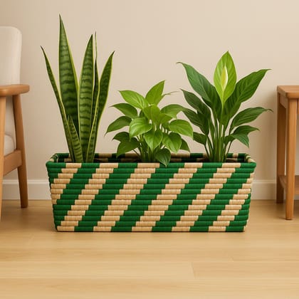VerdeWeave Tiger Grass Planter