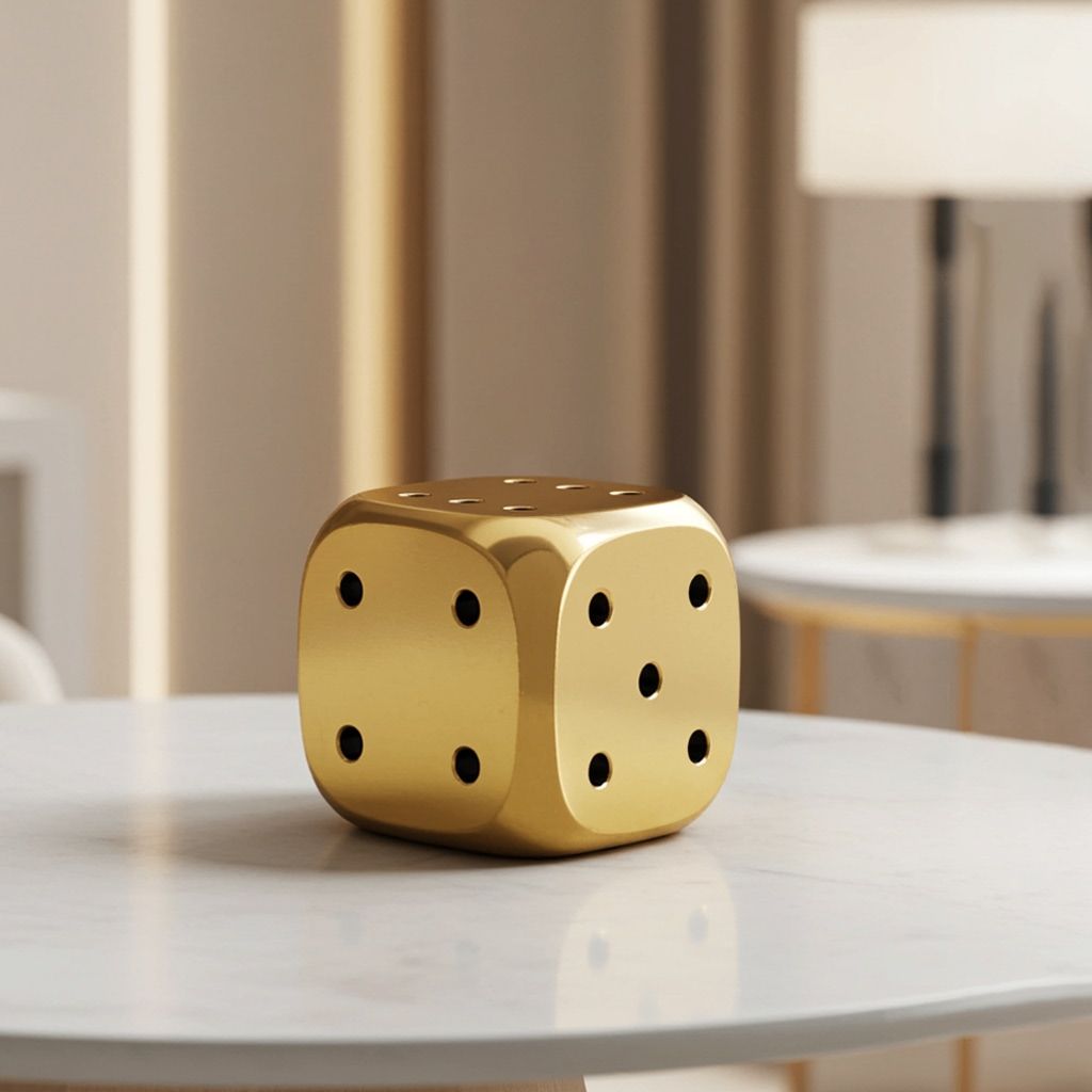 Brass Decorative Pasa, Dice (FMAS373 C)