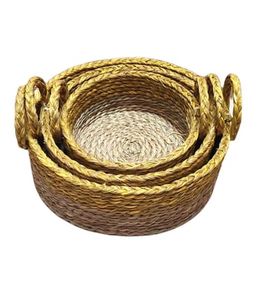 Eco Sabai Grass Tray Set Of Three