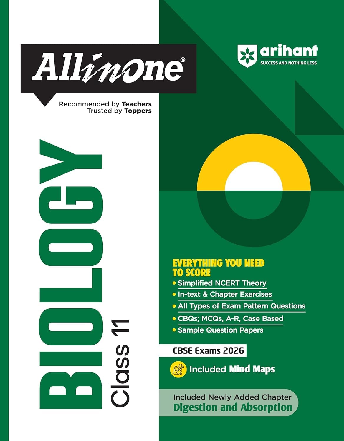 Arihant All in One Biology Class 11 Guide, CBSE Exams 2026, with NCERT Theory, Mind Maps, Sample Papers [Paperback] [Oct 30, 2024] ArihARIHANT PUBLICATIONS INDIA LIMITEDant