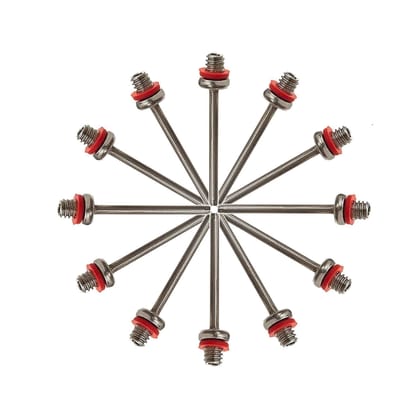Nawani Stainless Steel Inflating Pump Needle Soccer, Basketball, Football, Inflatable Air Valve Adaptor -20 Pieces