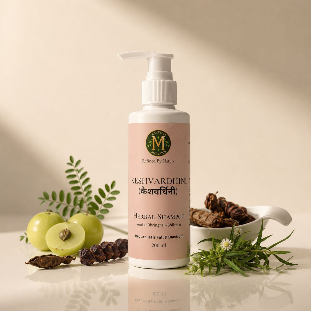 Keshvardhini Ayurvedic Herbal Shampoo  (Amla, Bhringraj, Shikakai) - 200ML