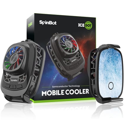 SpinBot IceDot Semiconductor Mobile Phone Cooler for Gaming SpinBot IceDot Semiconductor Mobile Phone Cooler for Gaming - IceDot semi-conductor based Mobile Cooler
