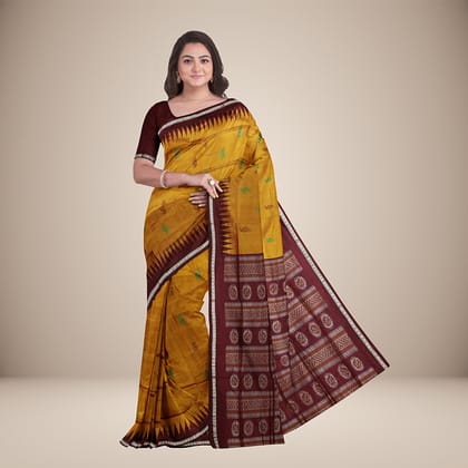 Traditional Motif Bomkai Silk Saree Traditional Motif Bomkai Silk Saree
