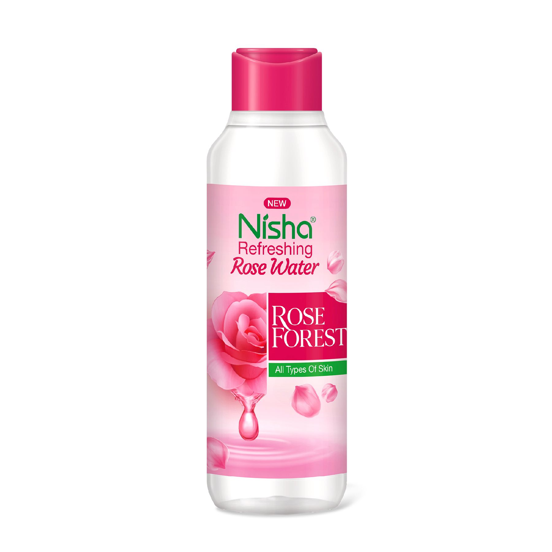 Nisha Refreshing Rose Water for Face 300ml, Rose Water Face Toner for All Skin Types, Makeup Remover Gulab Jal for Face