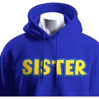 BULL CLOTHING SISTER Dark Blue Hoodie with 60 Cotton / 40 Polyester  280 GSM Fleece for Softness and Comfort (XXL)
