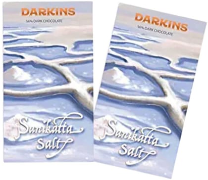 Darkins Dark Chocolate | 56% Artisanal Dark Chocolate Sanikatta Salt | Vegan | Gluten-Free | Unrefined Cane Sugar | No Artificial Flavours | Natural Chocolate | 65 GM Each Pack of 2 Darkins Dark Chocolate | 56% Artisanal Dark Chocolate Sanikatta Salt | Vegan | Gluten-Free | Unrefined Cane Sugar | No Artificial Flavours | Natural Chocolate | 65 GM Each Pack of 2