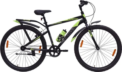 HERO Slingshot 26 T (inch) Mountain Cycle (Single Speed, Black, Green, Rigid)