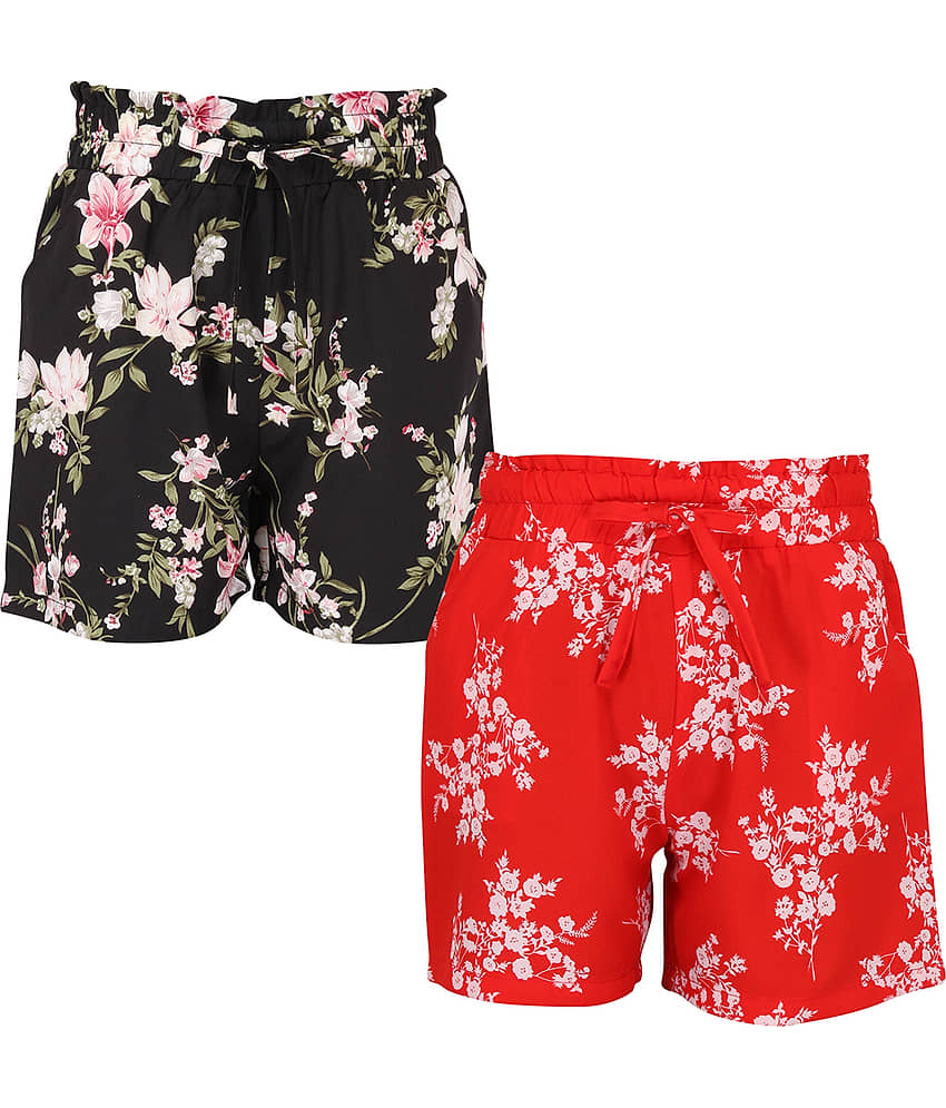 Smart Casual Floral Printed Pair of Shorts
