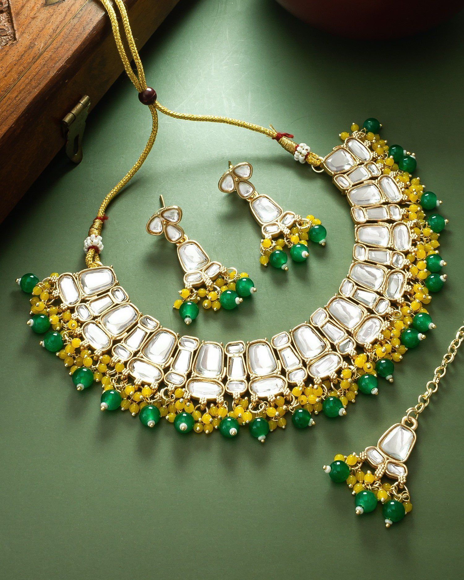 Morison Opulent Gold Necklace and Earrings A Celebration of Luxury