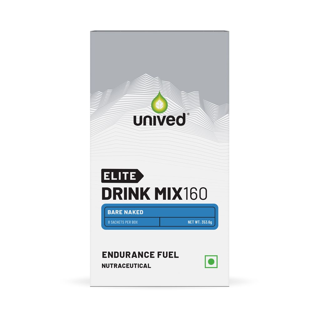 Unived Elite Drink Mix 160 for Quick Energy & Sports Stamina Bare Naked