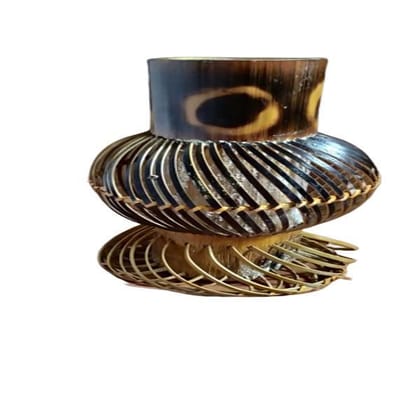 HANDMADE BAMBOO TABLE FLOWER VASE