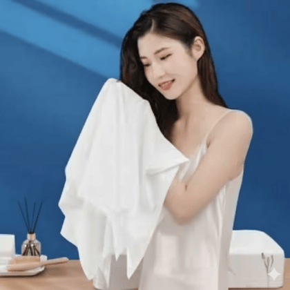 KUDIZE 60 GSM Disposable Non Woven Face and Body Towel for Hospital, Hotel, Spa, Beauty Parlor Saloon (16 x 24-inch) (40 X 60 CM) (Pack of 10)