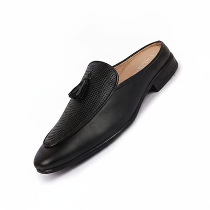 Men's Black Tassel Slip-On Loafers