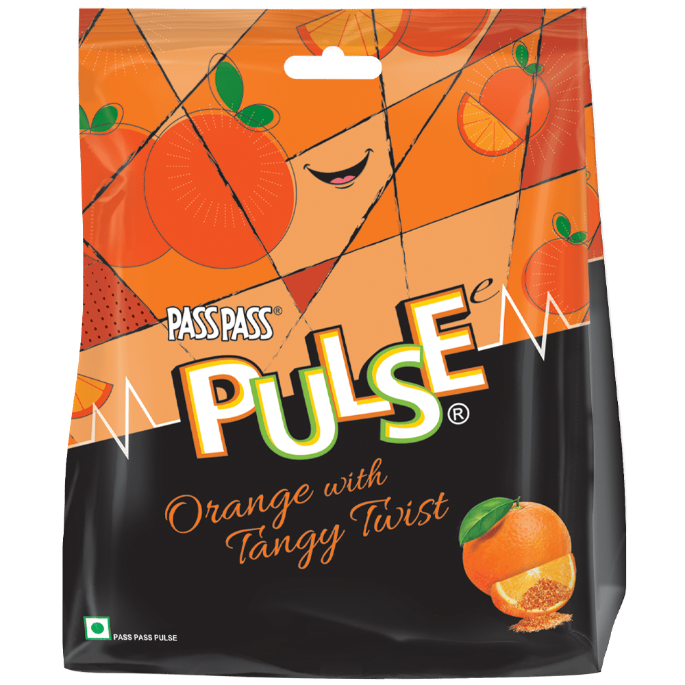Pulse Pyramid Pouch || Orange Candy || 50 Pieces || 190 Grams
