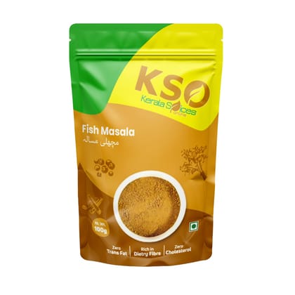 Kerala Spice 100% Natural Ready to Cook Fish Masala Additional Colors and Preservatives Free