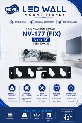 NOVEL NV-177 (FIX) LED Wall Mount Stand