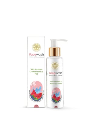 LUXOVA Unisex Watermelon Face Wash With Gentle Exfoliating Formula | Deeply Clean Hydrate Cleansing And Refreshing Moist and creamy foam cleanser, For men & women, All Skin Types,100 ml.