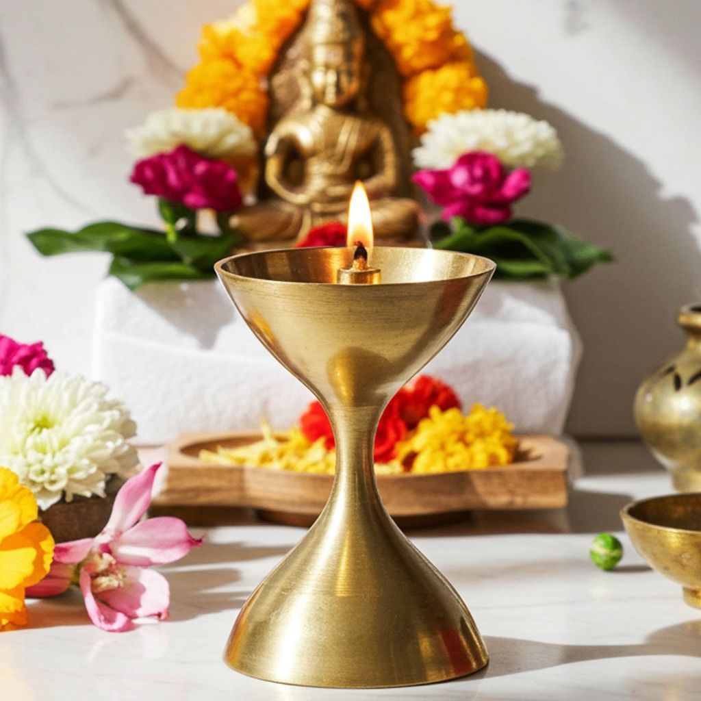 Brass Akhand Deepak No. 5 (ZMAS193 E)